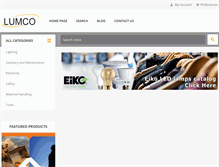 Tablet Screenshot of lumco.ca